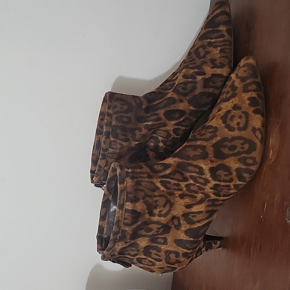 Leopard booties
